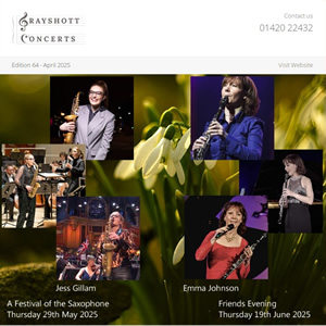 Spring at Grayshott Concerts A Wonderful Season Ahead Newsletter April 2025